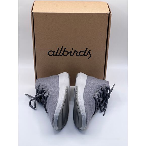 Allbirds Sneakers Womens 8 Wool Runner-Up Mizzle Med/Light Grey Trainer Shoe NEW - Picture 5 of 10